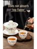 Hand-Painted White Porcelain Tea Cup, Personal Kung Fu Tea Set Bowl
