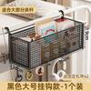Wall-Mounted Hanging Storage Basket Dorm Bedside Shelf Non-Drill Iron Mesh Organizer Books Snacks Toiletries