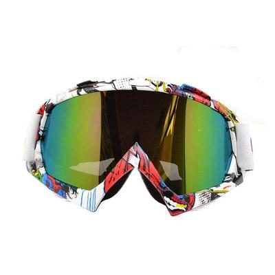Karting T815-7 Offroad- und Skibrille mit Wassertransferdesign QL037