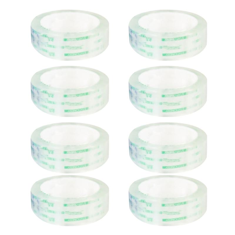 Clear Adhesive Tape 6/8/10/12Pcs For Tape Dispenser Clear Wrapping Tape Strong Adhesion Parcel Tape for Office and Home