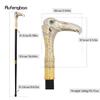 Golden White Eagle Head Luxury Decorative Walking Cane Luxury Stick Elegant Fashion Cane Cosplay Alloy Crosier Stick  93cm