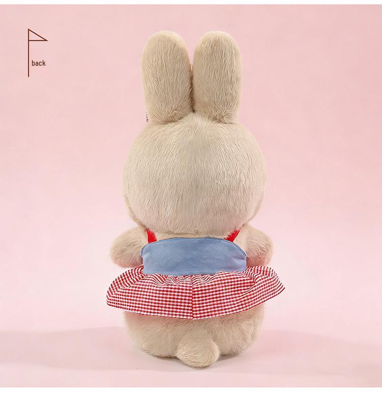 Adorable Rabbit Doll In Cute Skirt - Plush Toy with Comforting Cloth Outfit for Kids