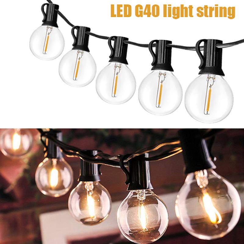 G40 Light Bulbs E12 3V 120V 220V 1W Glass Globe Bulbs String Light Indoor Outdoor Patio Home Garden Decor Warm White