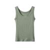 Women's Ribbed Sleeveless Anti-Light Tank Top - Summer Slim Fit Innerwear Camisole