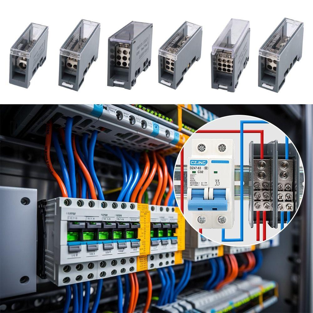 150A Distribution Box One In Multiple Out Power Junction Box Wiring Terminal  for Circuit Breaker