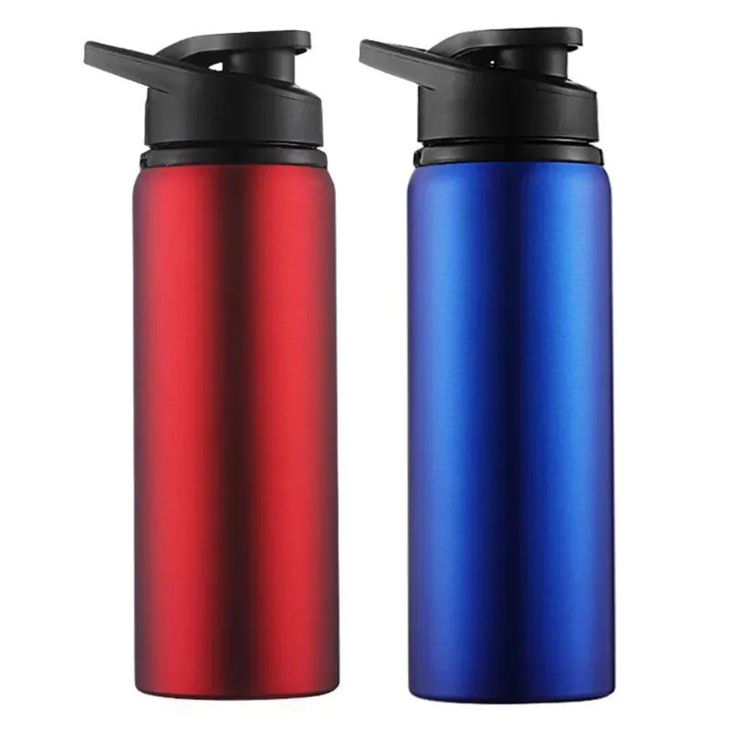 600ml Portable Stainless Steel Bicycle Water Bottle Straight Drinking Outdoors Sports Travel Kettle Metal Water Bottle