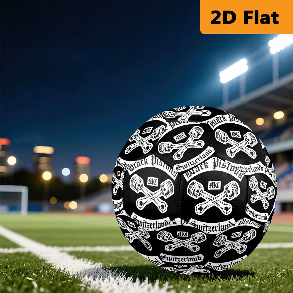 Custom Motorcycle Skull Design Soccer Ball Suitable for Both Training and Competition Very Elastic High Elasticity Wear-resistant and Slip-resistant