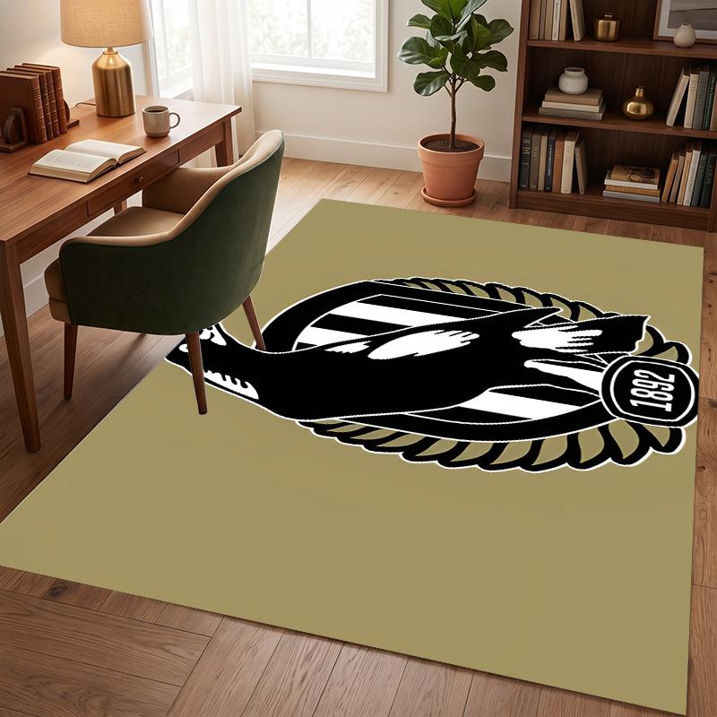 Collingwood Football Club (1) Office Rug Elegant Floor Rug for Office Living Room Bedroom and Indoor Home Spaces