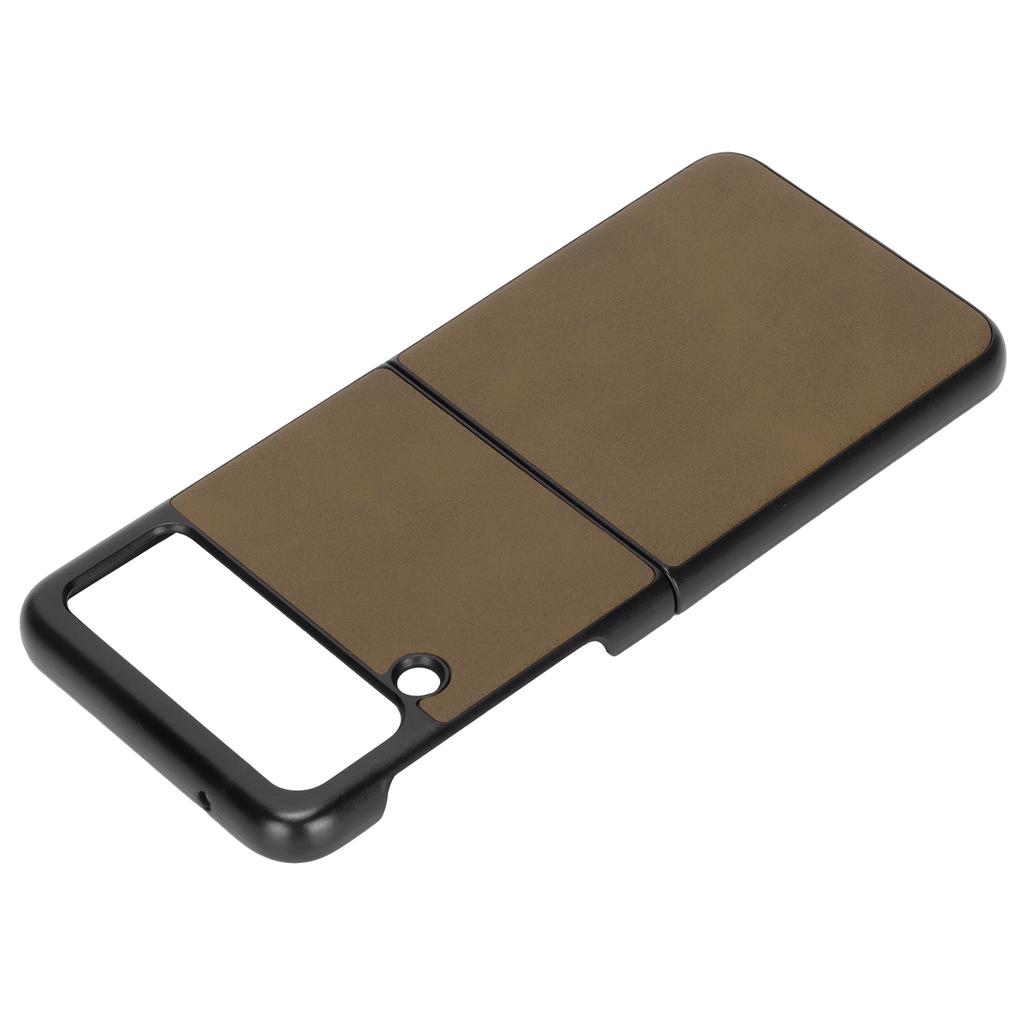 Leder Hartschale für Samsung Galaxy Z Flip 3 Handy Stoßfest Kratzfest Hülle