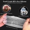 Food Cover For Kitchen Accessory Reusable Sealed Lid Package Silicone Adjustable Elastic Silicone Caps Fresh-keeping Home Garden