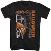 Halloween Anni '70 Film Horror Michael Myers Giapponese La Notte in Cui Tornò a Casa Grafica T-shirt a Maniche Corte per Adulti Maglietta Grafica