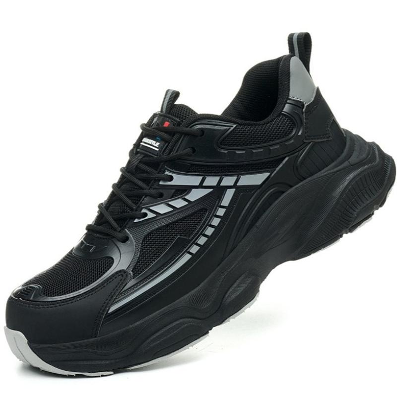 Protective Work Shoes With Plastic Toe Anti-Puncture Insulated Shoes Comfortable Safety Boots Non Slip Lightweight Safety Shoes