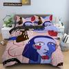 Abstract Duvet Cover Set Abstract Art Style Polyester Comforter Cover With Pillowcase King Full Size For Boys Girls Bedding Set