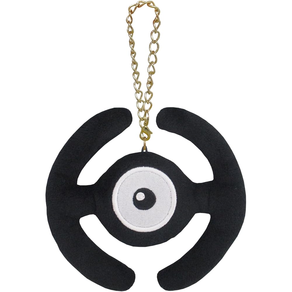 Sanei Boeki Pokmon All Star Collection Unown H Plush Toy 10.5x1.5x9cm Soft Stuffed Mascot