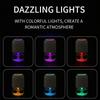 Mini USB Rechargeable Humidifier Colorful Round Car Aroma Diffuser Silent Cool Mist for Office Bedroom Travel Home