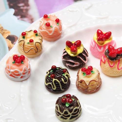 50 POPETPOP Miniatur Handgefertigte Bastelbedarf, Dekorative Materialien, Basteldekorationen, Donuts, Macarons, Eisbecher