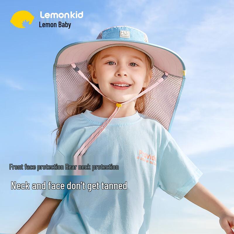 

Lemonkid Kids UV Protection Fisherman Sun Hat with Neck Flap L (52-56cm, 8+ Years)