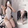 Open crotch free sex underwear sexy one-piece hollow tight body open file free perspective temptation hollow pajamas