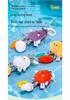 New Year's Baby Stroller Plush Toy Wind Chime with Animal and Vegetable Designs