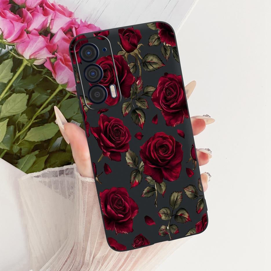 For Motorola Edge 2021 Case XT2141-1 Luxury Butterfly Tree Painted Cover Soft Silicone Case For Motorola Edge 2021 Edge2021 Bags