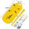Skater Cutlery Lunch Made In Sliding Name Stickers Trio Pokemon Pikachu 23 for Boys and Children's Set, Box, Chopsticks, Spoon, Fork, Japan, Cutlery,
