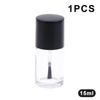 NEW 5/10/12/15ML Empty Clear Glass Nail Polish Bottles With Brush Cap Refillable Containers For Nail Art Lip Golss Liquid Sample