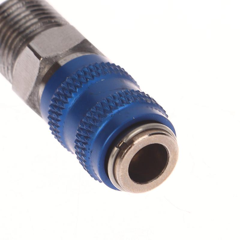 1 zestaw 1/8 cala BSP męski i żeński adapter do połączeń części aerografu szybkozłączka aerografu złączka zwalniająca wtyczka
