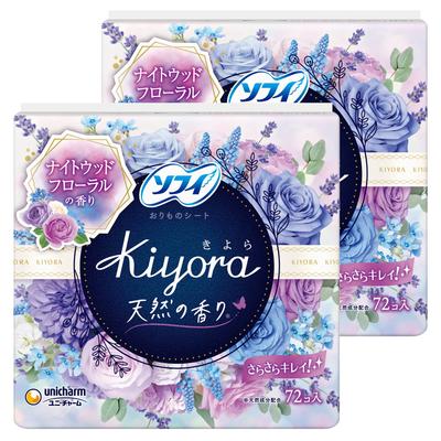 Sofy Kiyora Floral Relax 72 Pieces X 2 Pack [Bulk Purchase] (unicharm Sofy)