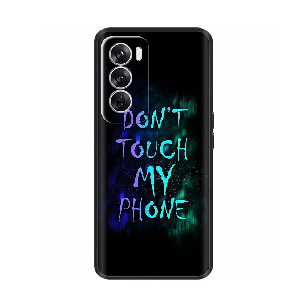 For OPPO Reno12 Reno 12 Pro 12Pro Case Silicon Phone Back Cover for OPPO Reno 12 Cases Reno12 Pro Soft Black Bumper Coque Para