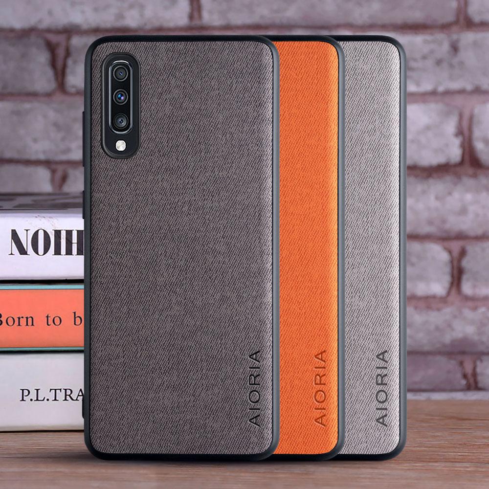 Textile Case for Samsung Galaxy A70 A50S A30S A50 A40 Perfect Touching Feel Case for Samsung Galaxy A70 A50S A30S A50 A40 Case