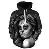 Felpa con Cappuccio Horror Fantasma Bambola Serie Halloween Stampa Digitale 3D Felpa con Cappuccio per Coppia Maschile Felpa all'Ingrosso