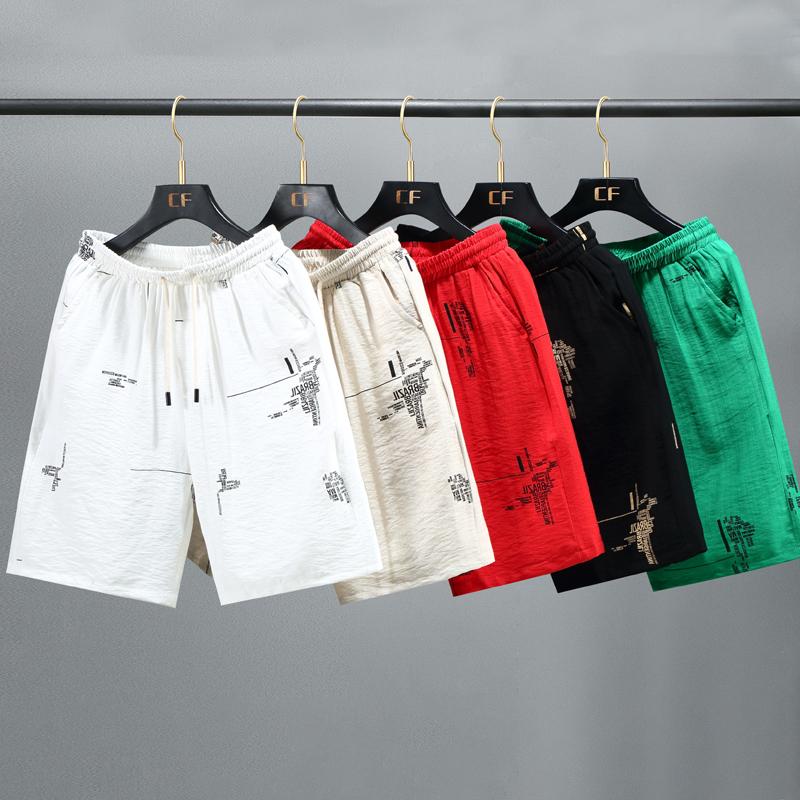 Plus Size M-8XL Men's Shorts Summer Clothes Loose Elastic Waist Summer Shorts