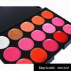 Professional 15-Color Lipstick and Lip Gloss Palette Set - Includes Big Red and Nude Shades for Makeup Artists by QYMJS