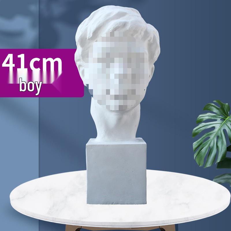 Plaster Cast Geometric Sculpture Set for Art and Photography