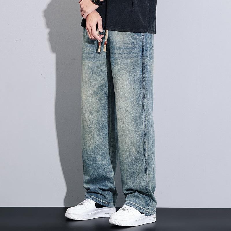 

Новые весенне-летние широкие брюки в стиле хай-стрит, свободные брюки прямого кроя, повседневные универсальные брюки 3XL