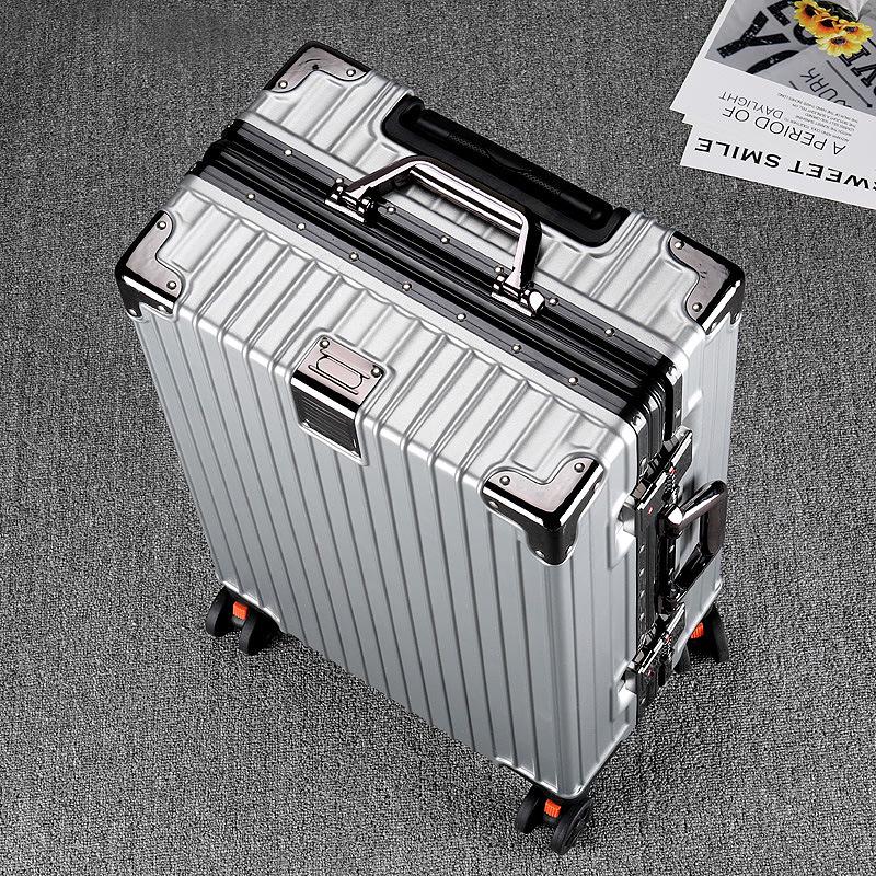 Durable Large-Capacity Spinner Suitcase with Aluminum Frame (20/22/26 Inch) for Men & Women 20 inch