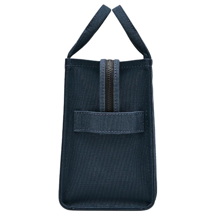 Marc Jacobs Logo Adjustable Detachable Shoulder Strap Canvas Tote Bag Women tote bags Ocean-Blue M0016161-426