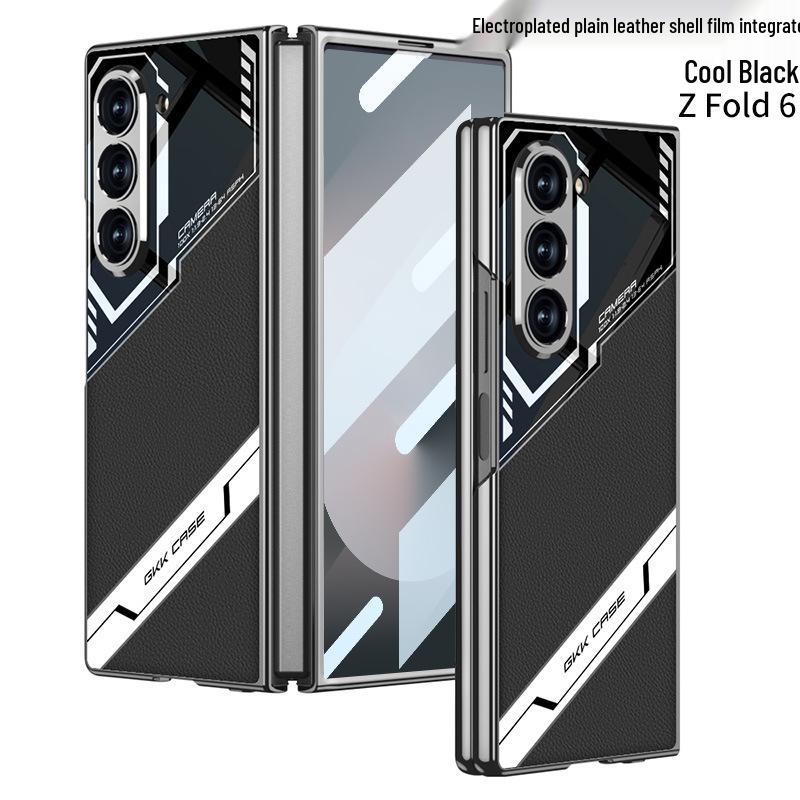 Samsung Z Fold6 Electroplated Leather Case - Anti-Drop, E-sports Design.