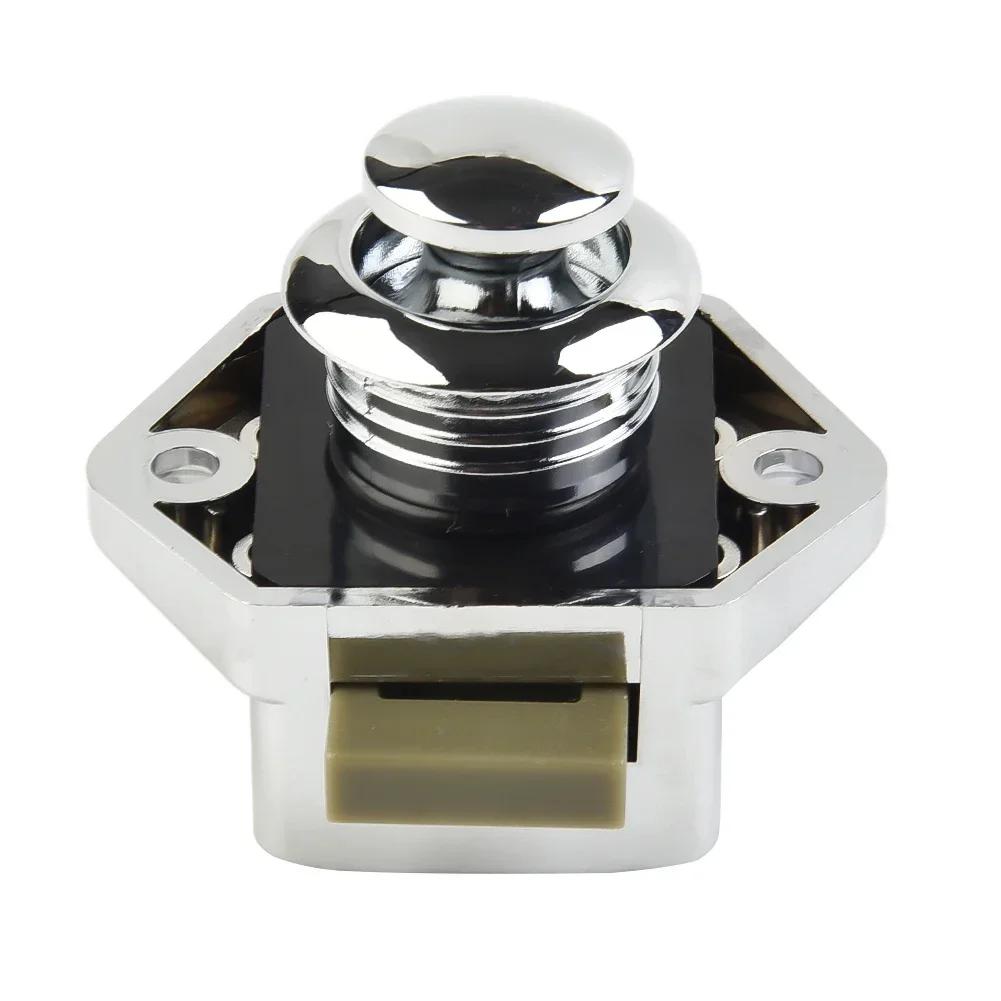 20mm Camper Push Lock Caravan RV Boat Drawer Button Locks Door Lock Home Cabinet Drawer Latch Furniture Hardware