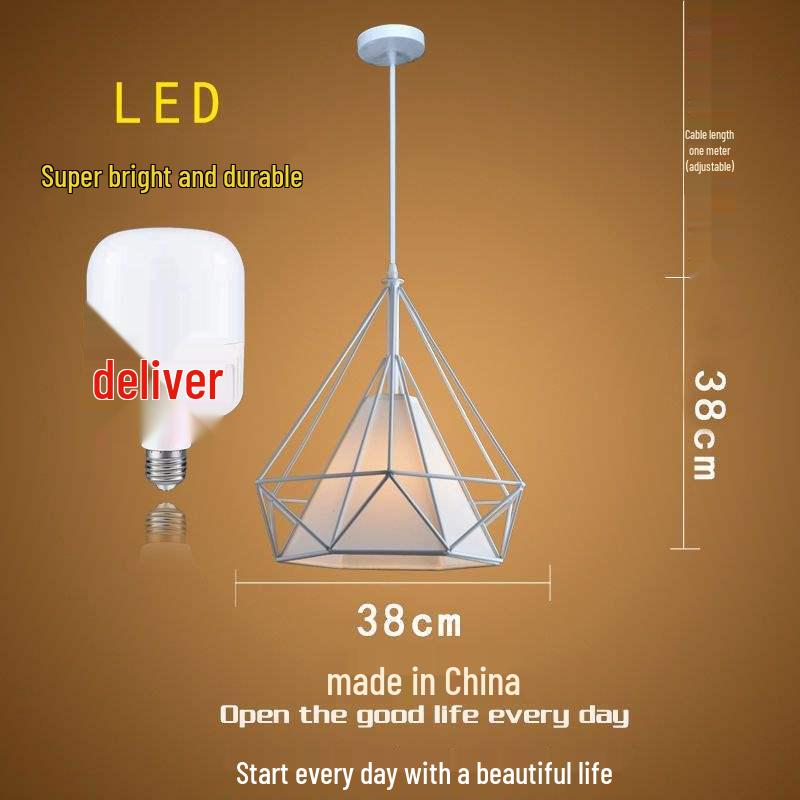 Influencer Friseursalon Retro-Kronleuchter mit Diamant-Dekoration für Friseursalon oder Milchteeladen