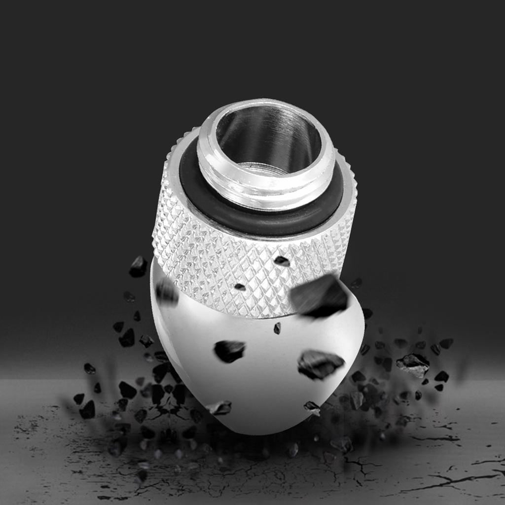 45 Degree Angled G1 4 Fitting Adapter Connector Water Cooling System Tackle Accessory