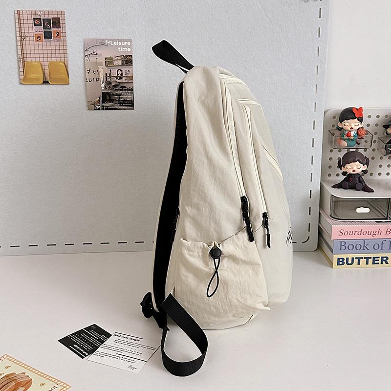 Large Capacity Backpack Men's Letter Print Schoolbag Women's Backpack