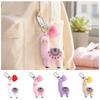 Hartvormige Alpaca Sleutelhanger Zacht Rubber Sleutelhanger Mode Sleutelhanger Cadeau