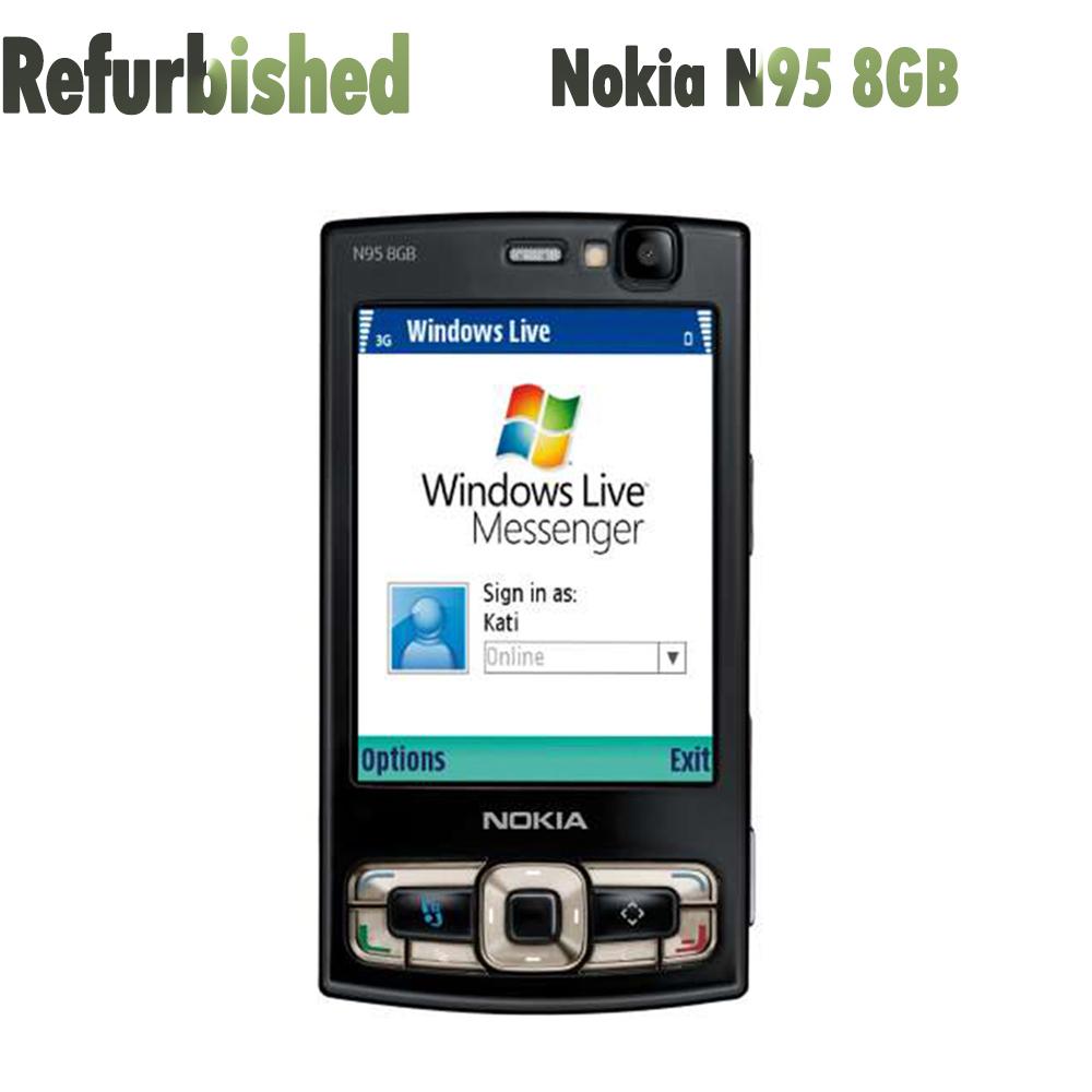 90% nový Repasovaný Originální mobilní telefon Nokia N95 8GB