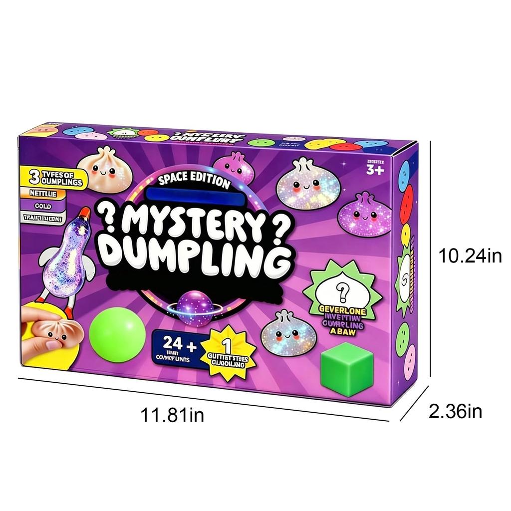 Calendario dell'Avvento Misterioso di Ravioli 2026 Baozi Fidget Squishy Calendario Conto alla Rovescia di 24 Giorni Pallina di Pasta Morbida Carina Giocattoli Fidget