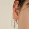 14k Daily One-Touch Ring Earrings 4 Sizes (14k Gold) ER01