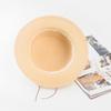 New Flat-top Flat-brimmed Summer Visor, Sun Protection, Travel Straw Hat, Leather Rope Decorative Hat with Sun Hat