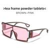 Futuristic Geometric Square Sunglasses With Uv400 Protection For Fashion Streetwear
