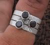 Black onyx Gemstone Ring, Spinner Band Ring, Bohemian Ring, Unisex Ring, Silver Charm jewelry, Handmade Ring, 925 Sterling Silver