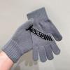 Winter Korean Style Knitted Gloves Warm and Cold-proof Touch Screen Plush Gloves Winter Student Cycling Finger Gloves